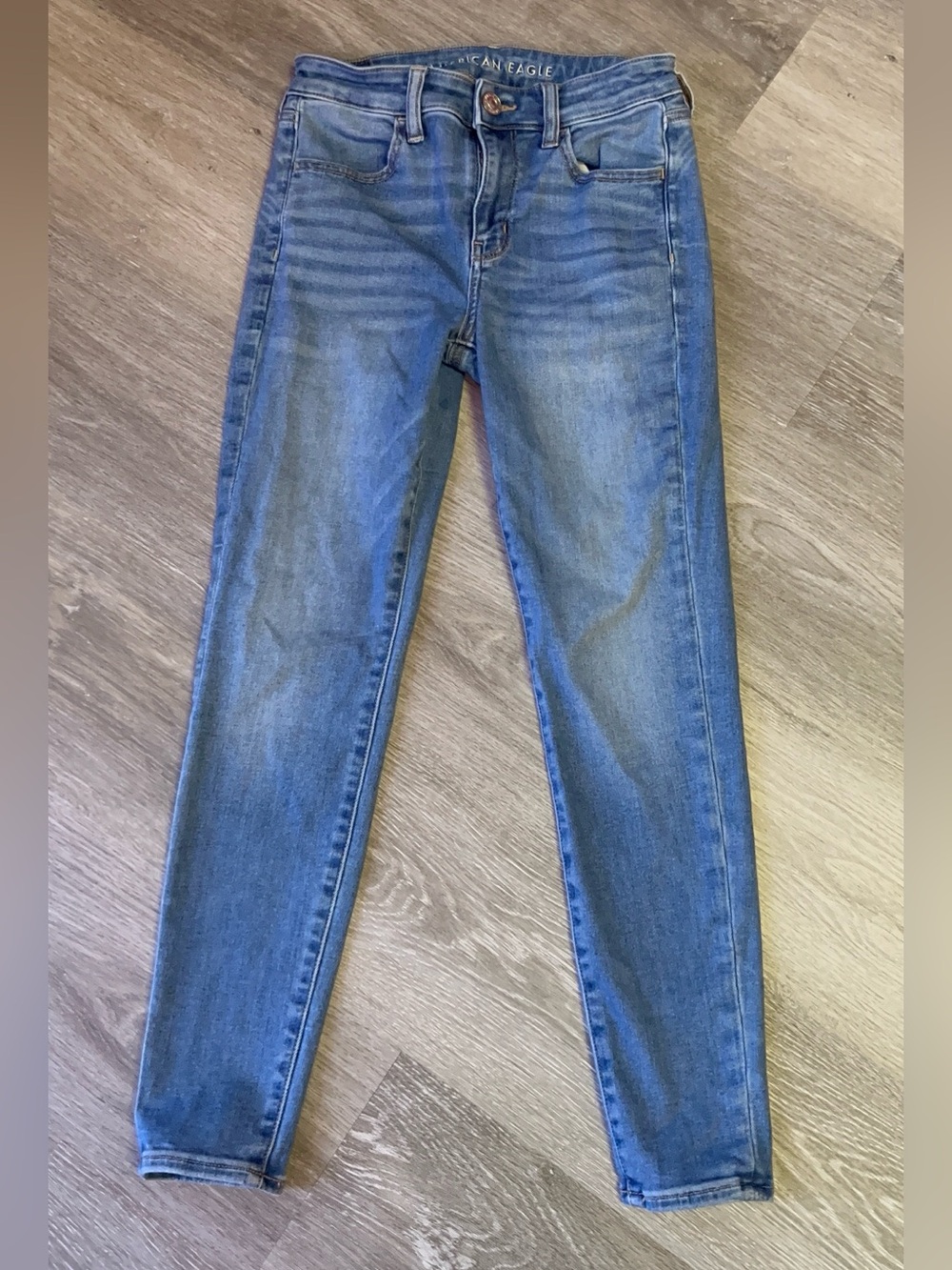 American Eagle Outfitters Medium Blue Hi Rise Jeggings 4S
